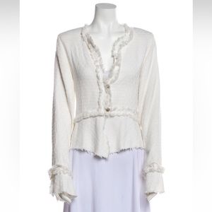 ALEXIS, Tweed Jacket, White, S